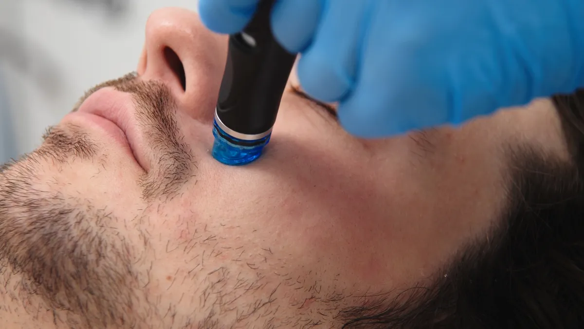 Men's HydraFacial and grooming treatment in Bolingbrook, IL